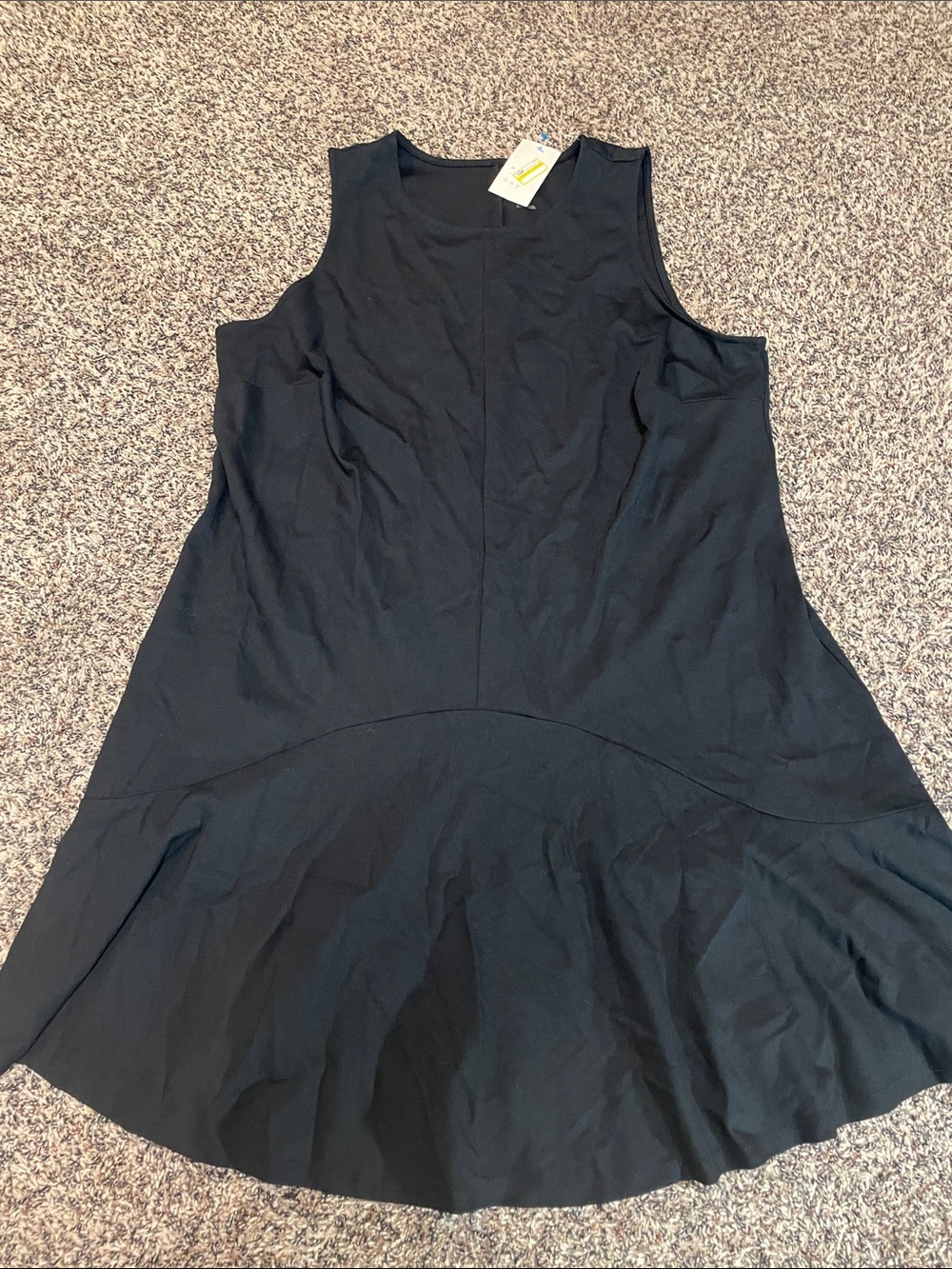 a new day Black Sleeveless Flared Hem Dress Plus size 1X NWT